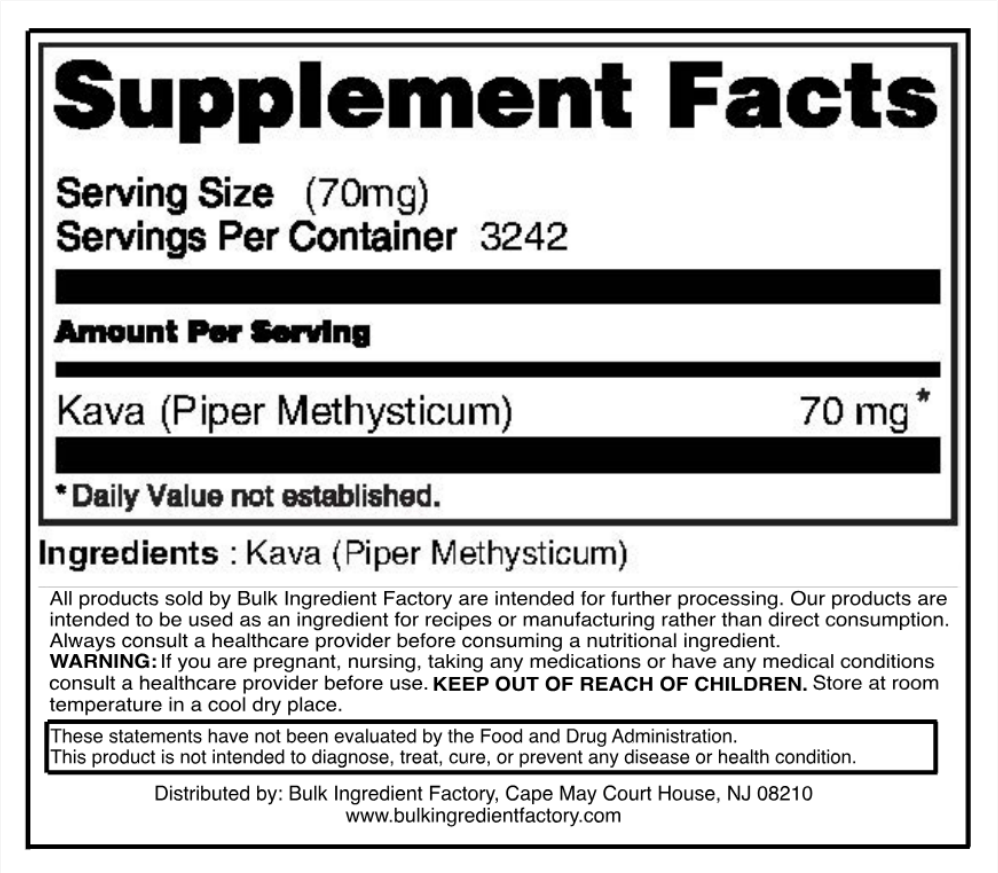 KAVA KAVA ROOT POWDER