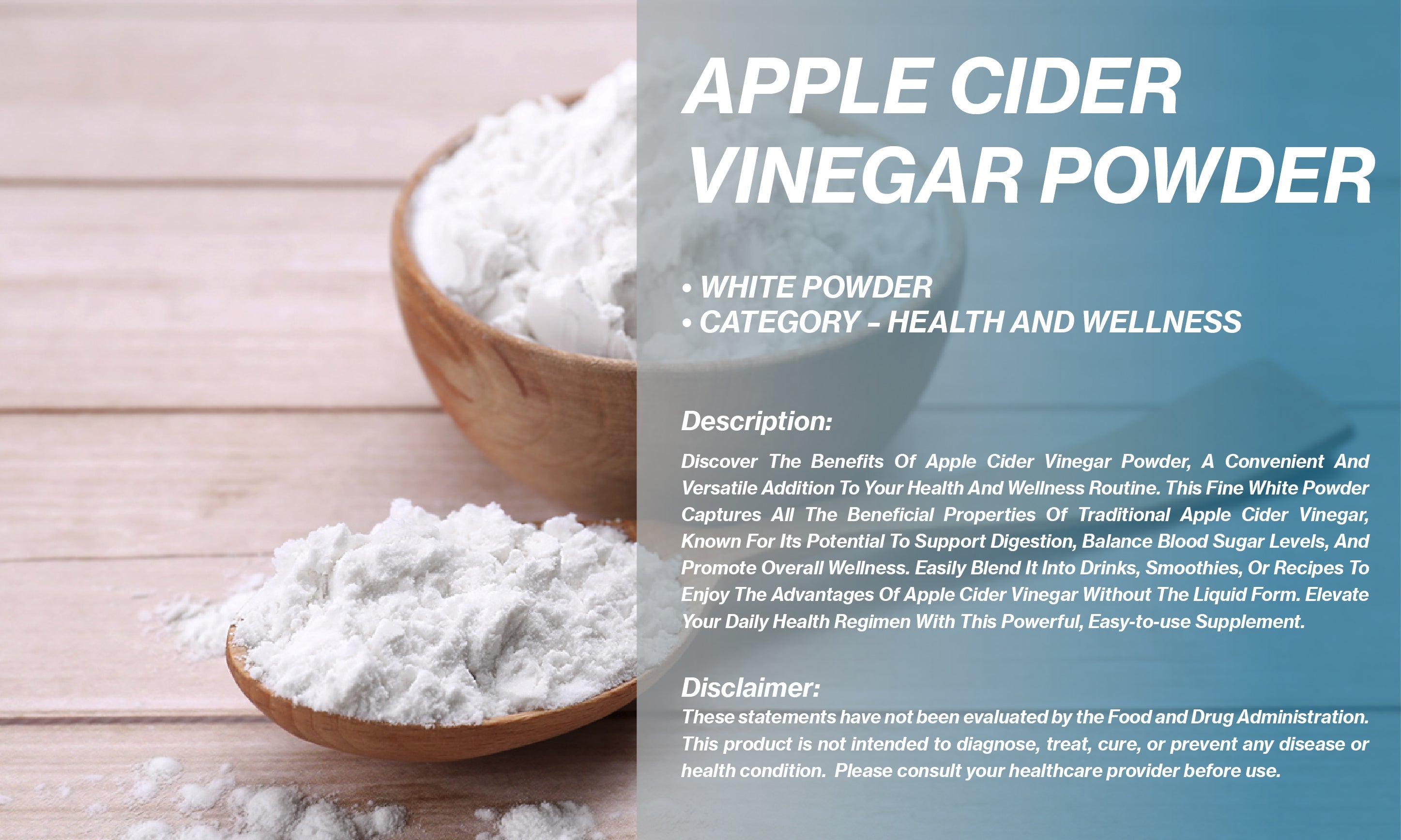 APPLE CIDER VINEGAR POWDER