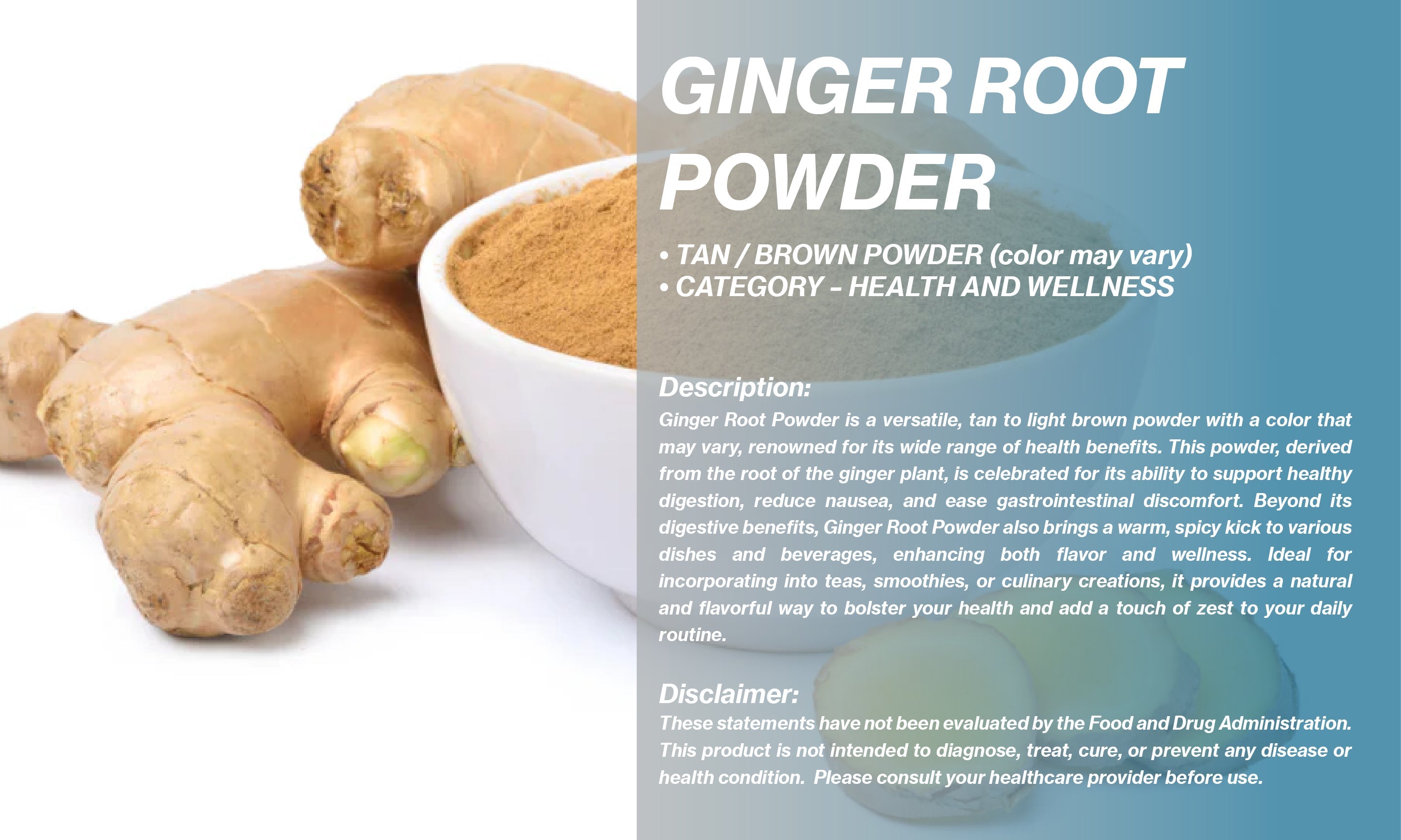 GINGER ROOT POWDER