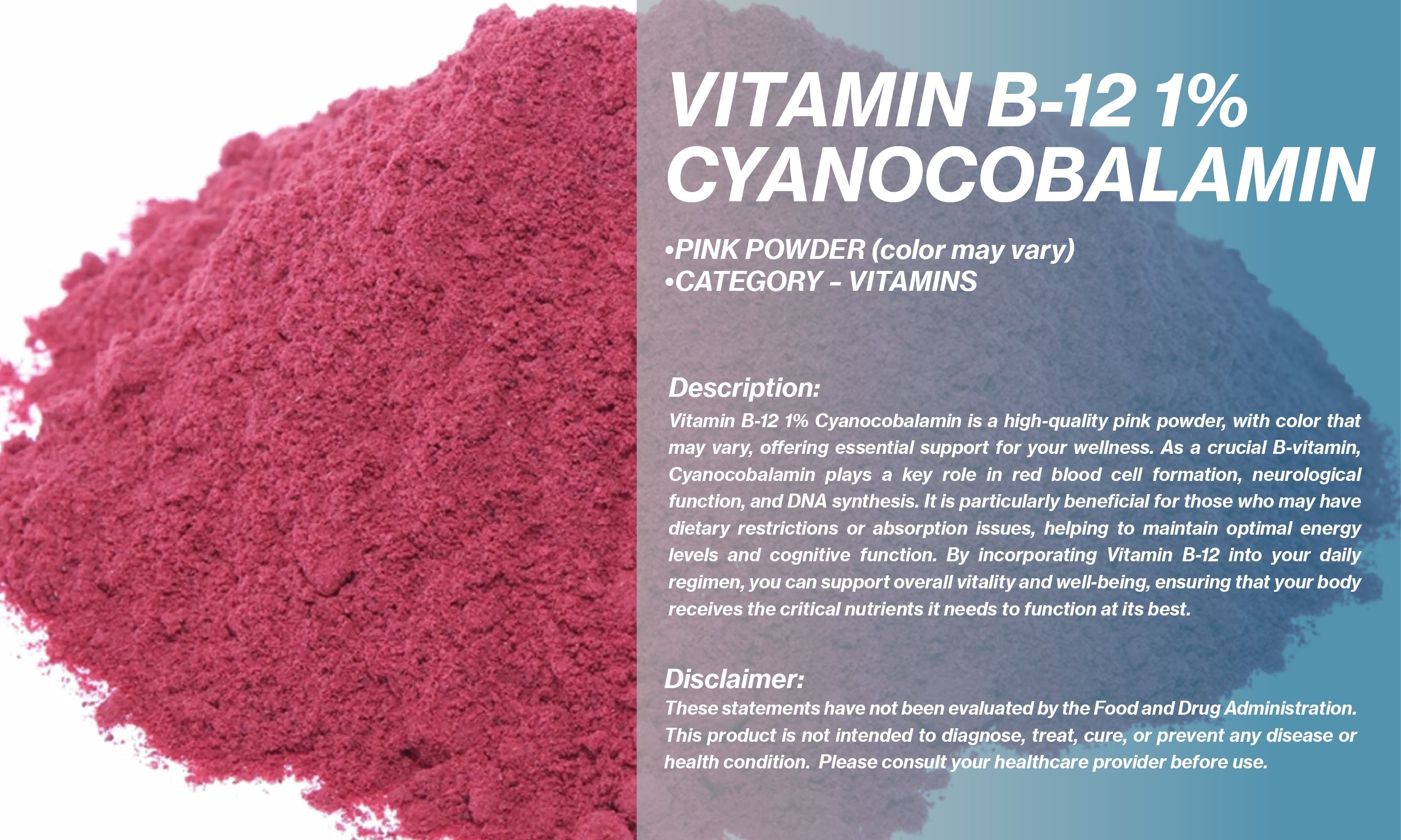 VITAMN B-12 1% CYANOCOBALAMIN