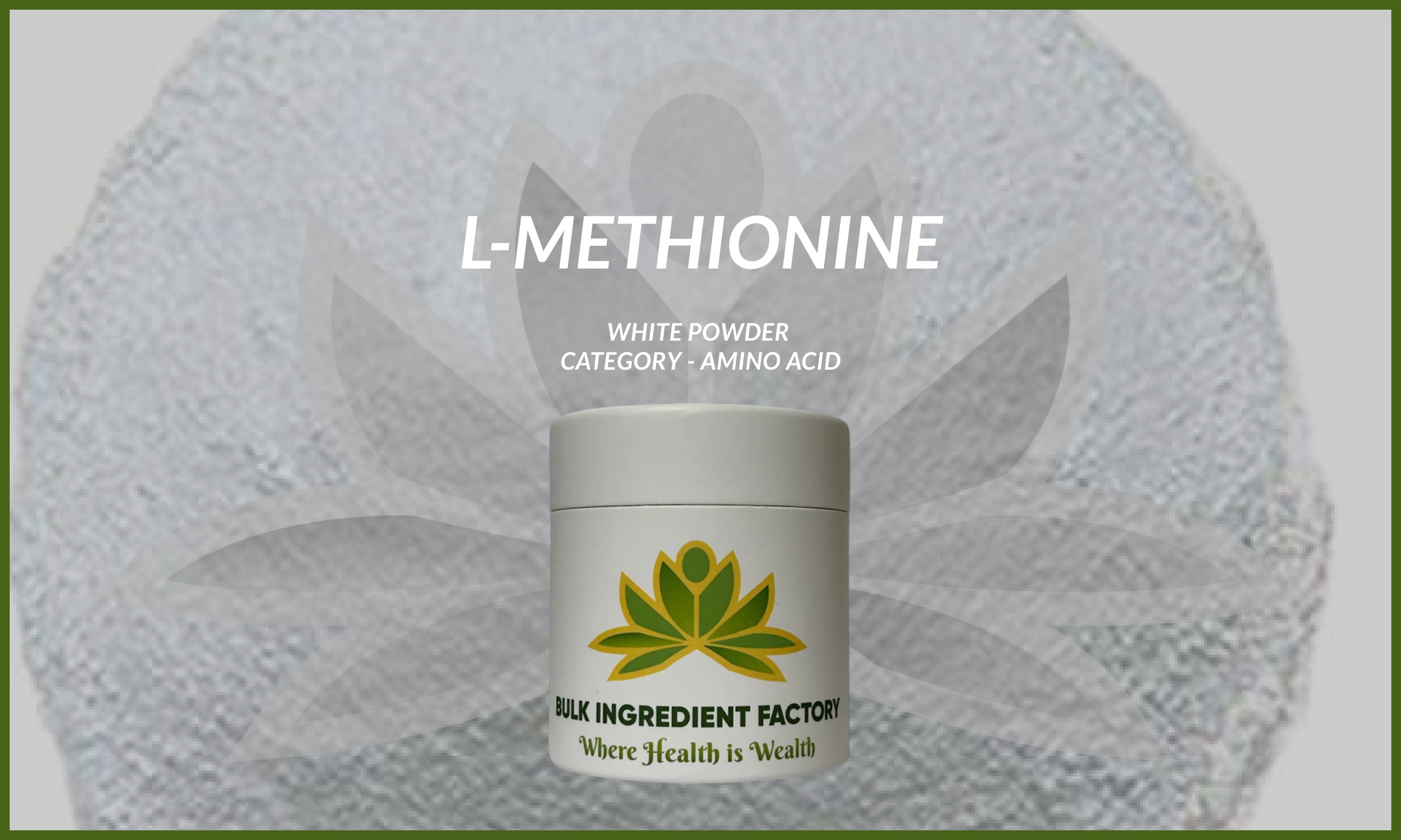 Buy l Methionine​
