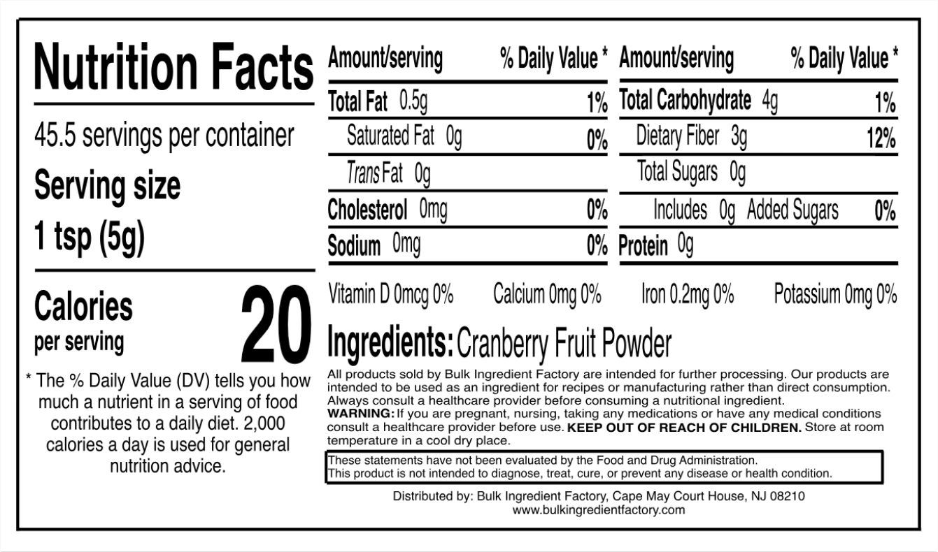 CRANBERRY POWDER