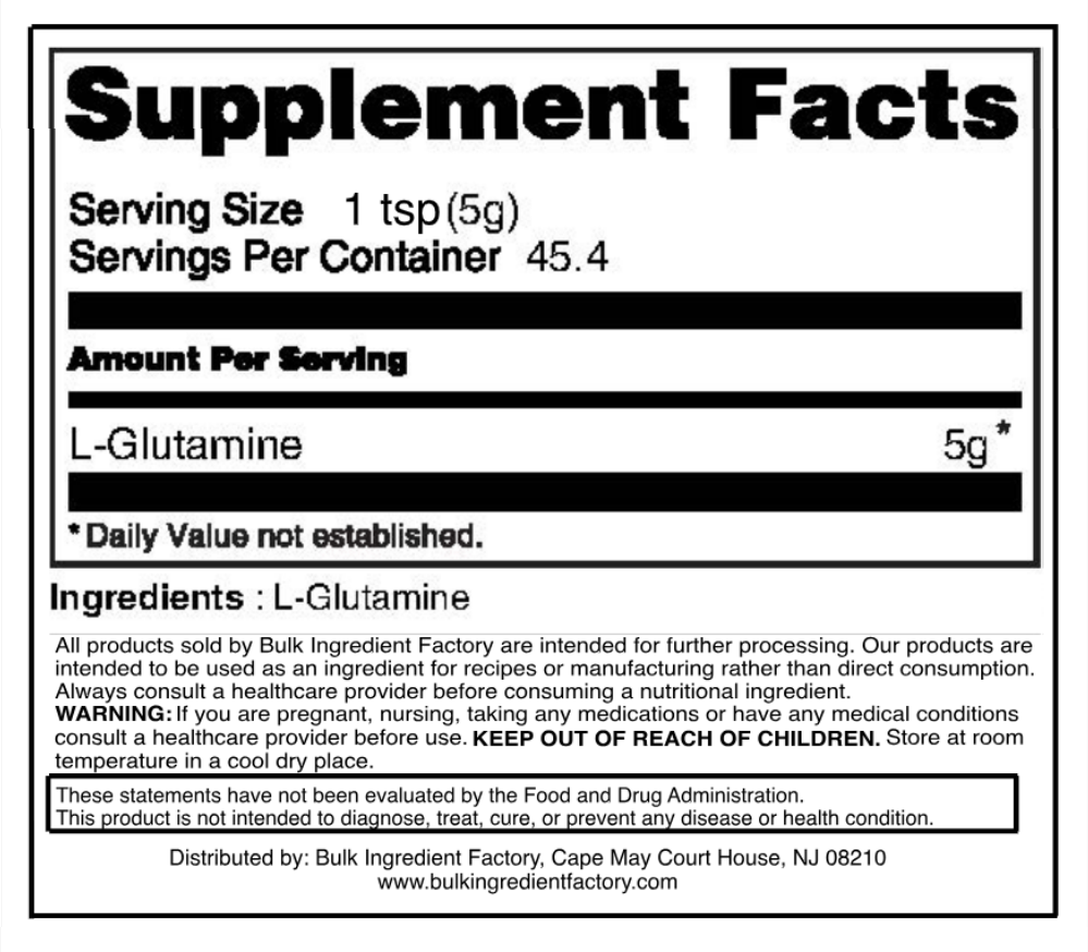 L Glutamine Powder