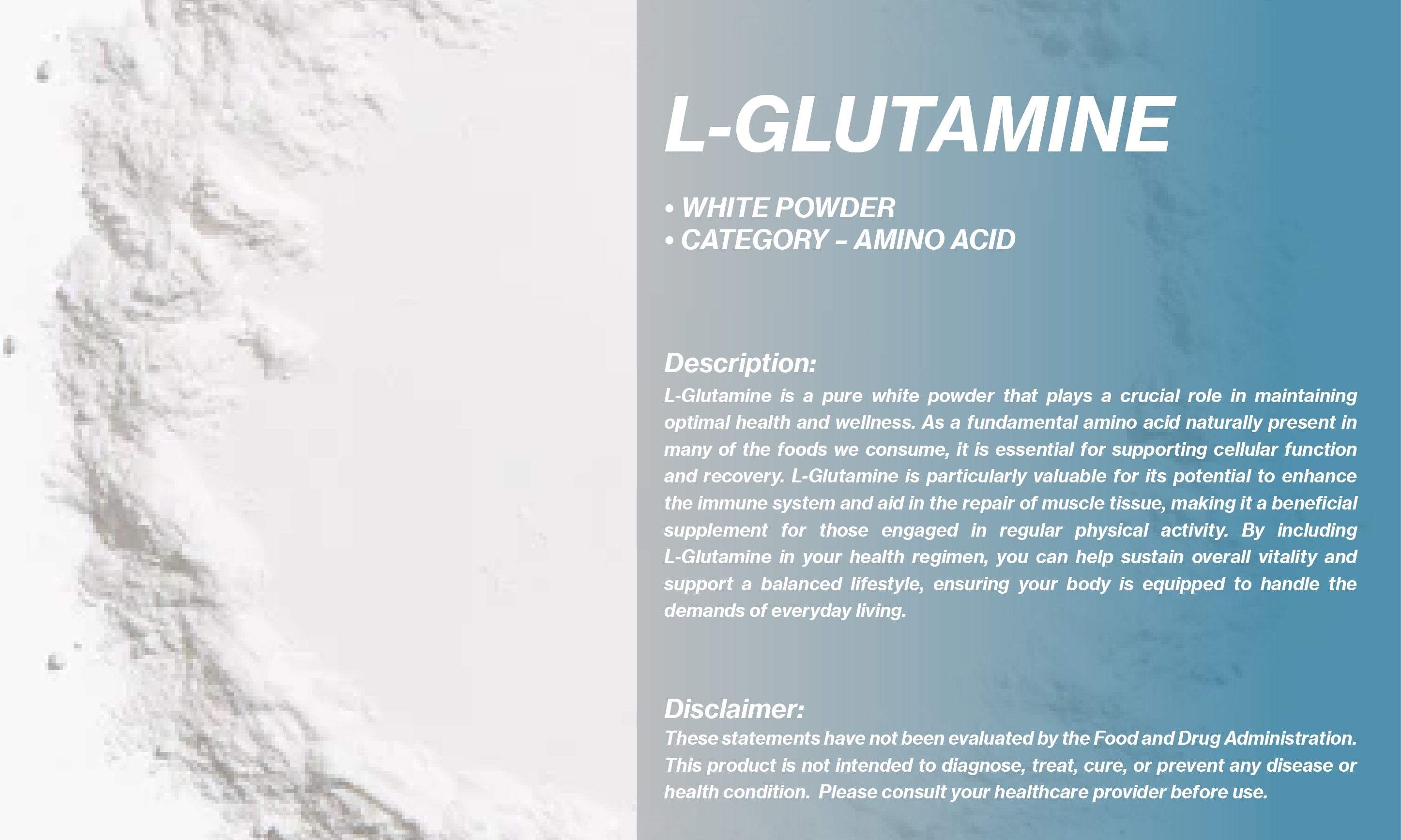 L Glutamine Powder