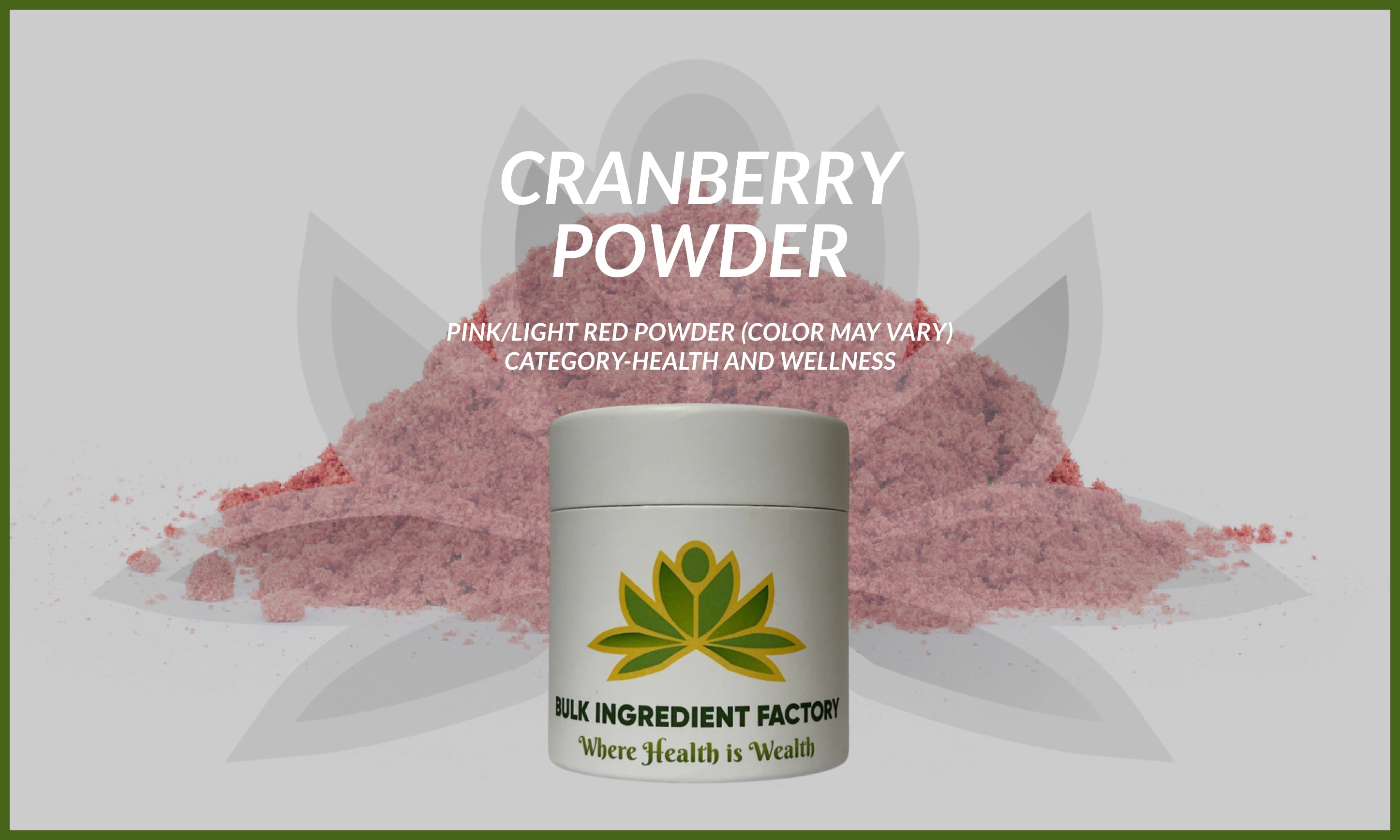 Organic Cranberry Powder