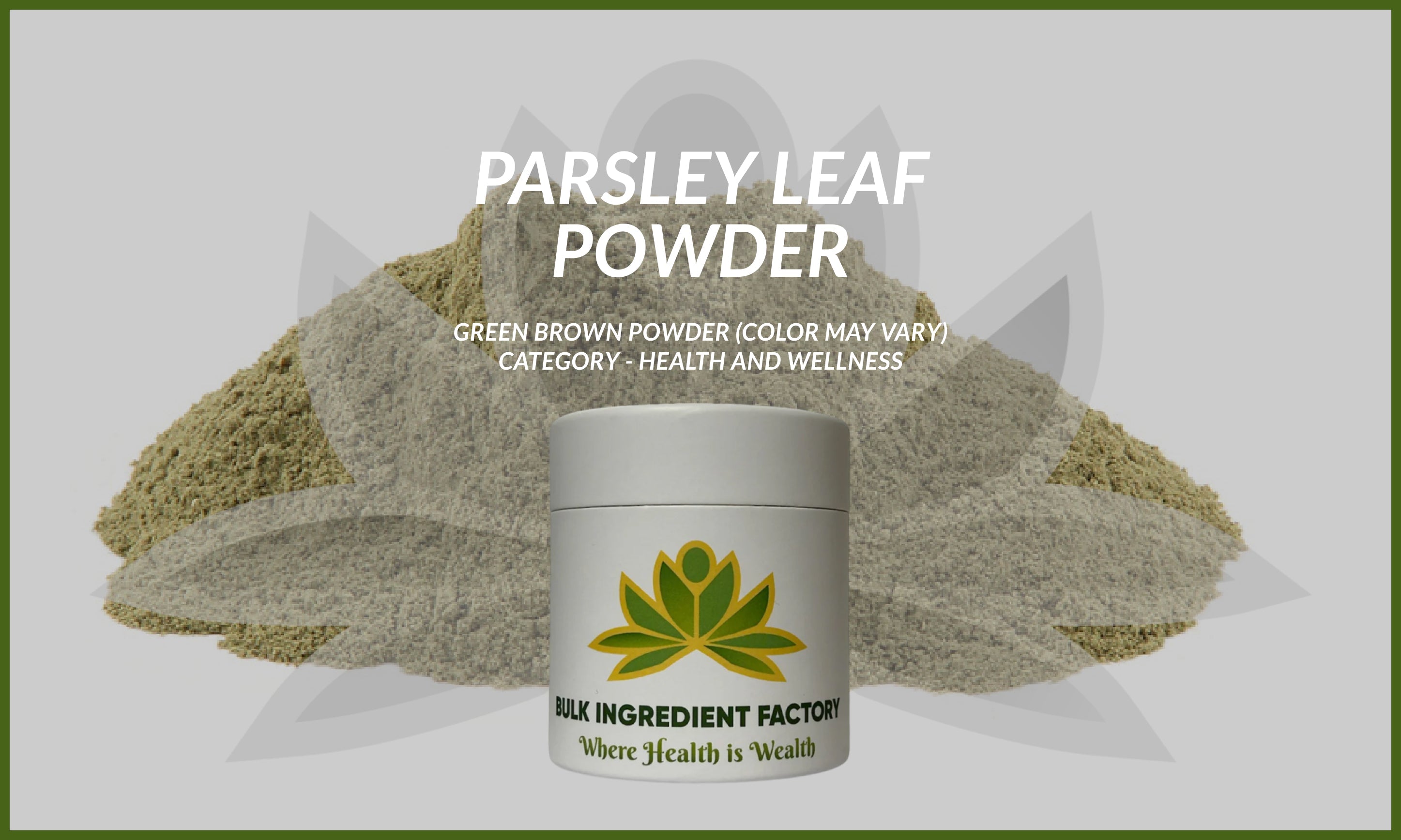 Organic Parsley Leaf Powder
