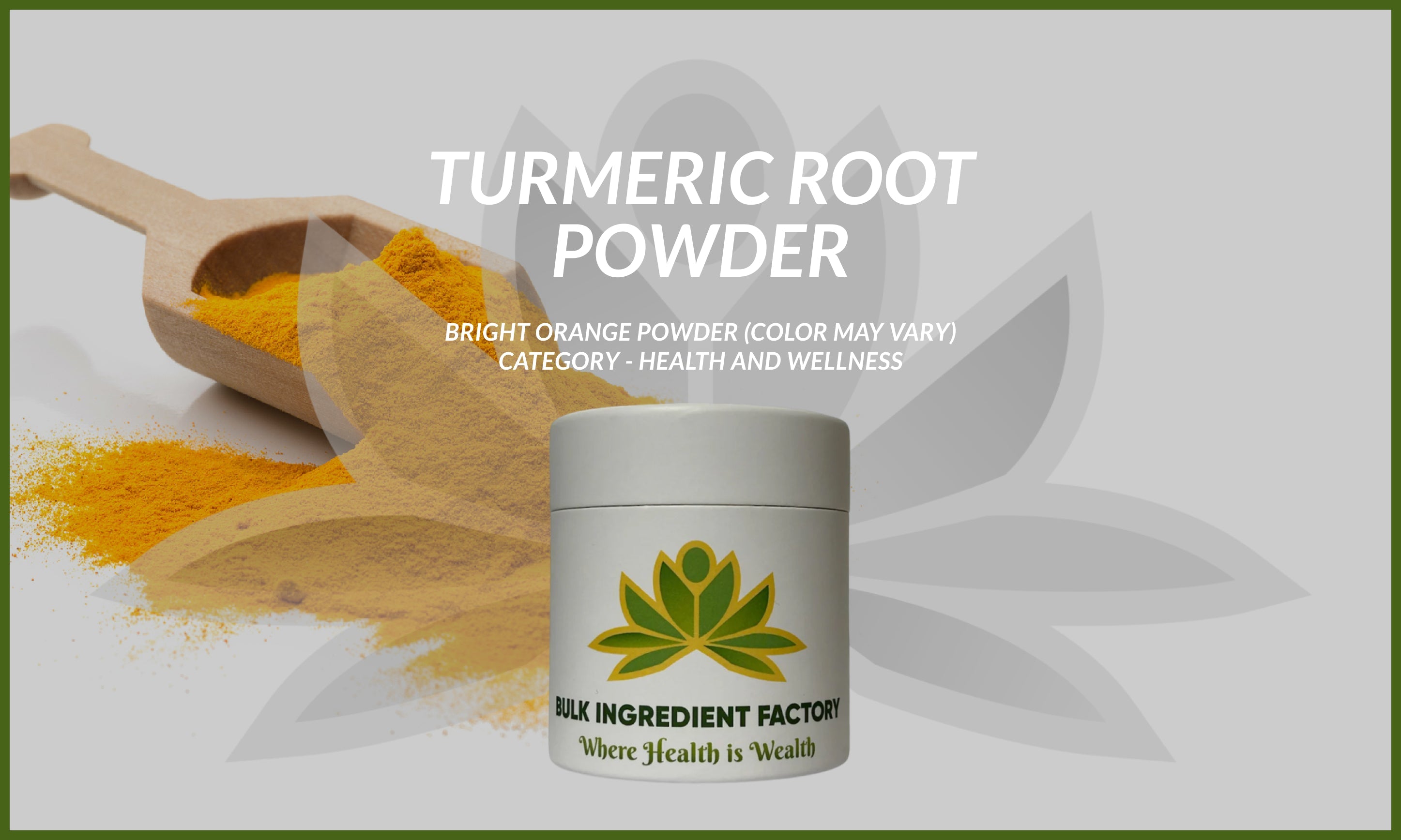 Organic Turmeric Root Powder