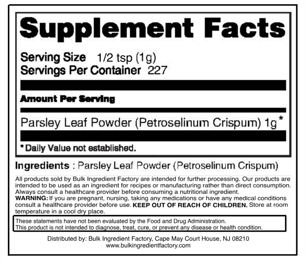 PARSLEY LEAF POWDER