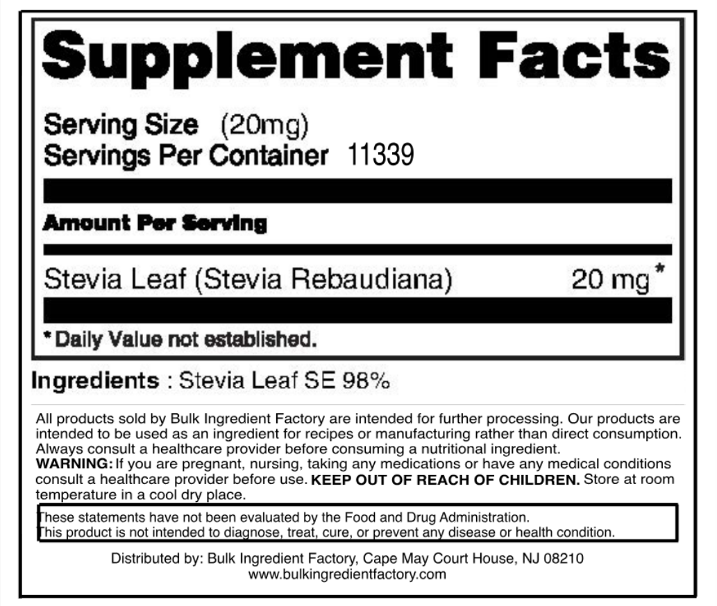STEVIA 98% REB -A