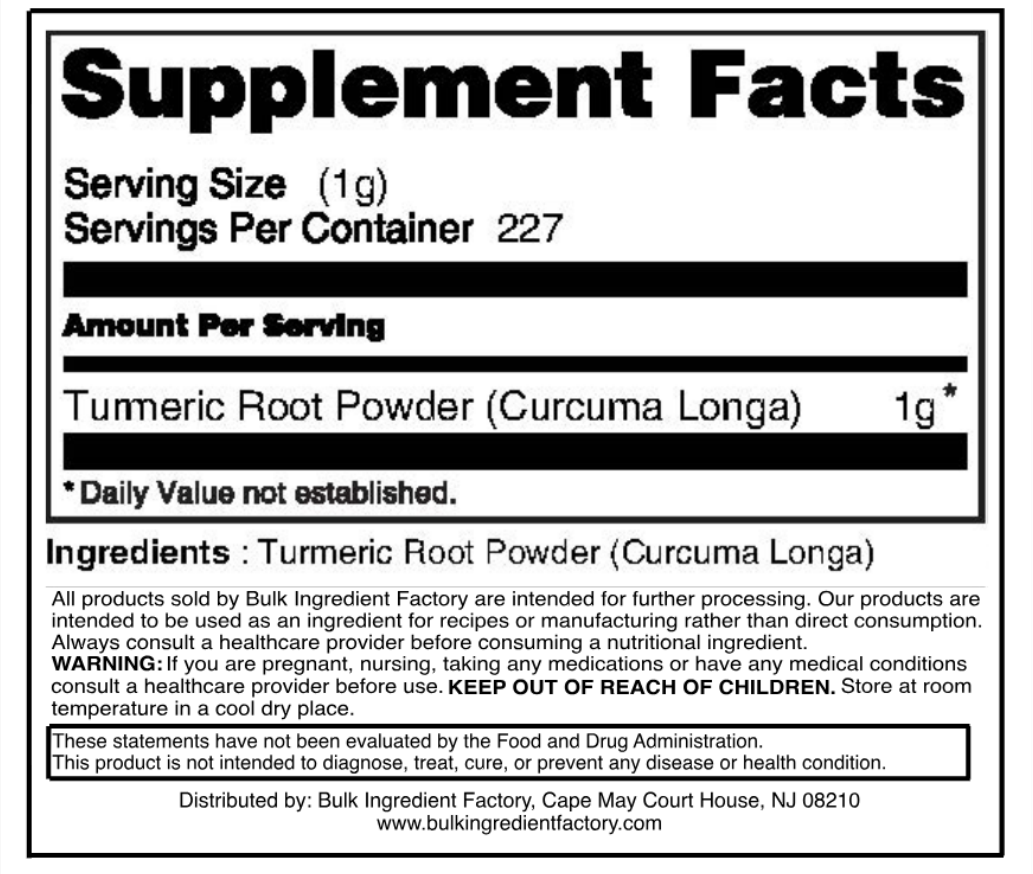TURMERIC ROOT POWDER