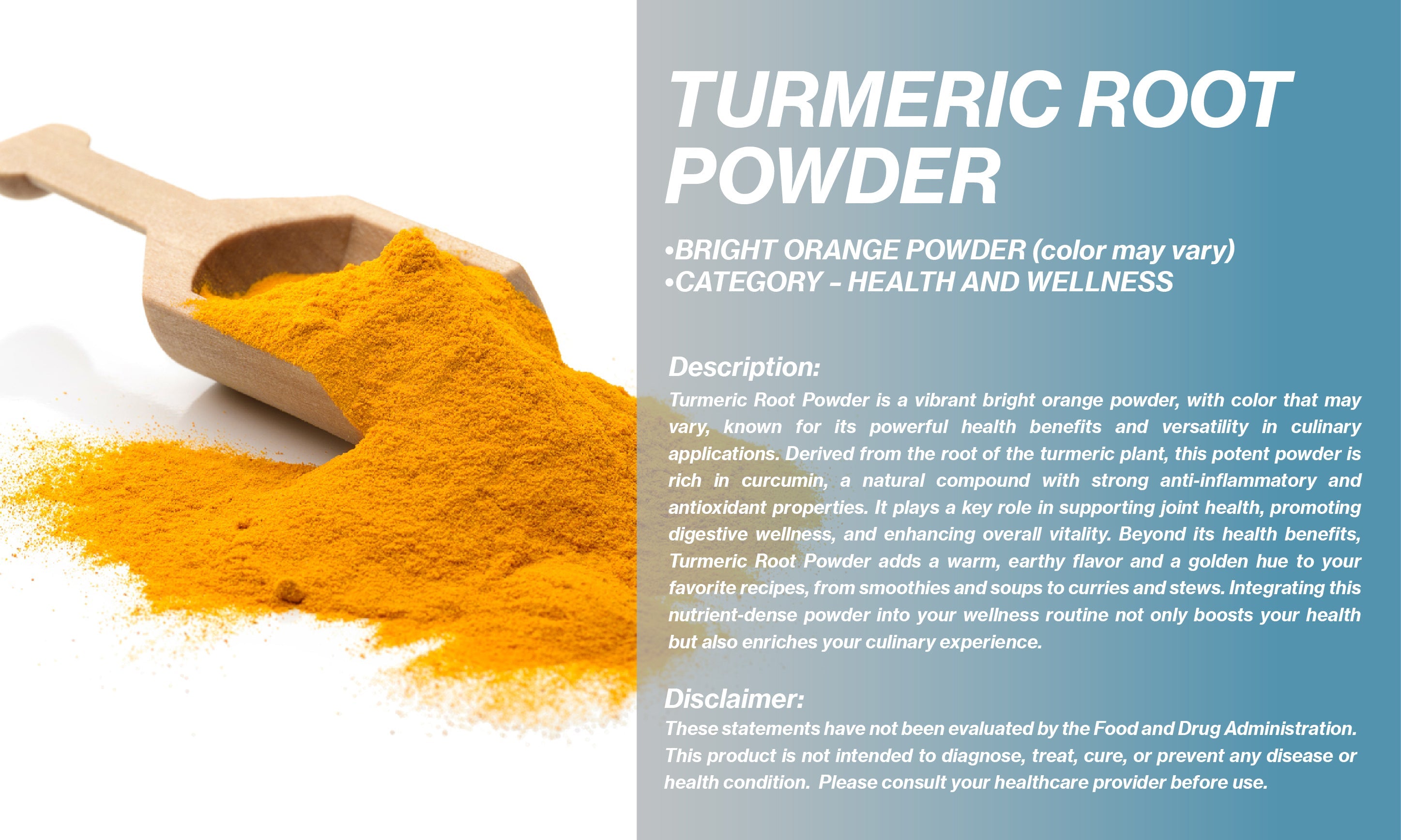 TURMERIC ROOT POWDER