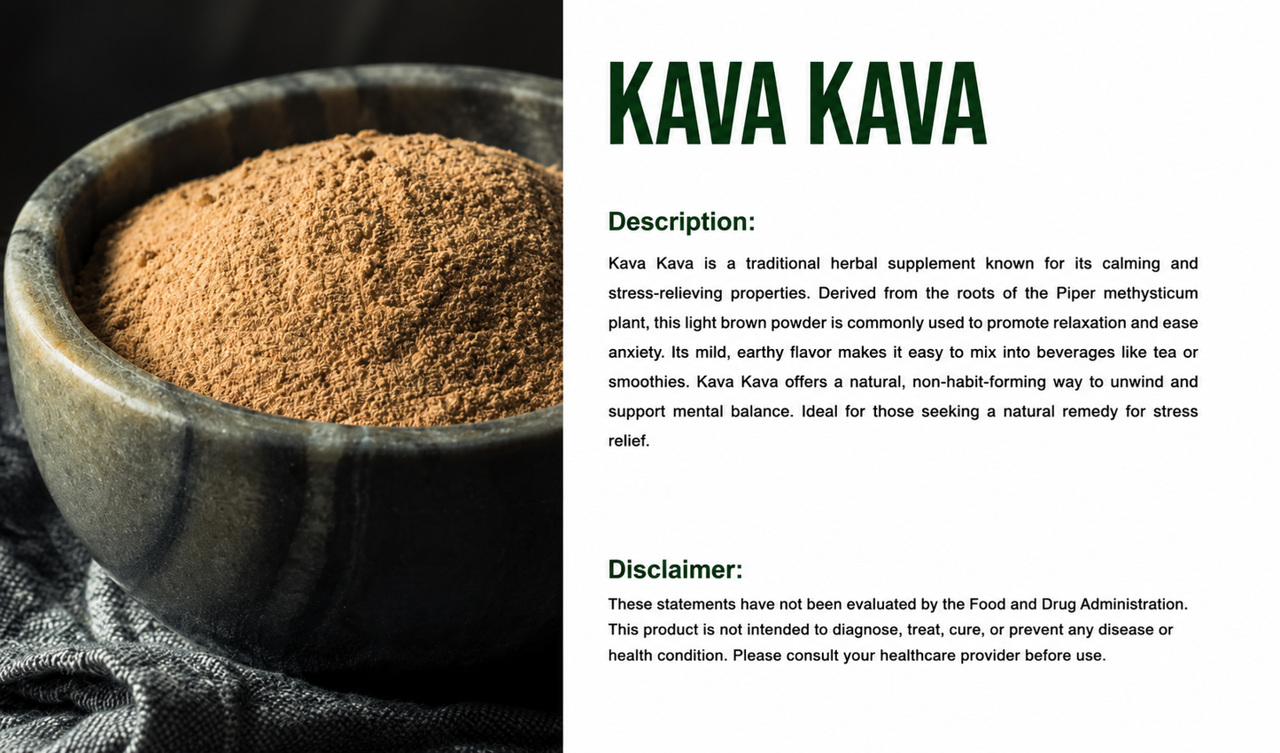 KAVA KAVA ROOT POWDER